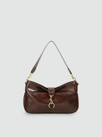 Bolsa Baguete Média Marrom Garbo Mara - Garboza