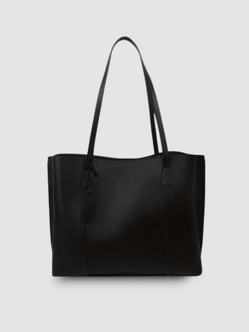 Bolsa Tote Grande Preta Garbo Tiana - Garboza