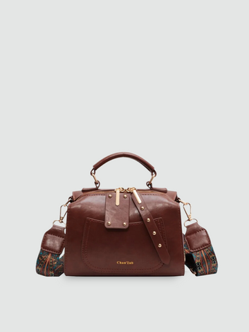 Bolsa Transversal Pequena Marrom Garbo Anelise - Garboza