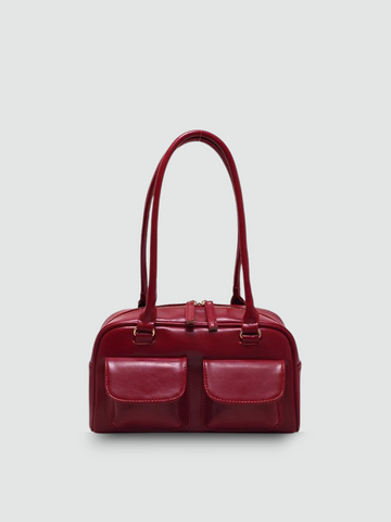 Bolsa de Ombro Média Vinho Garbo Dara - Garboza