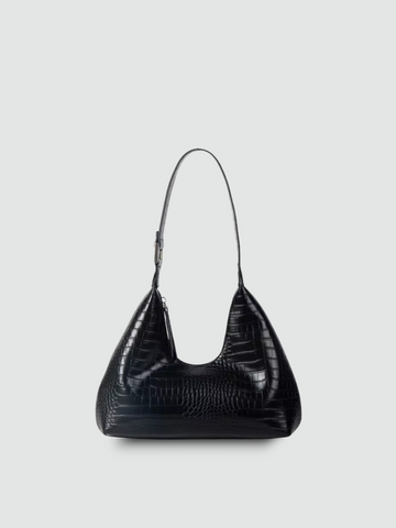 Bolsa de Ombro Média Preta Garbo Kendra - Garboza
