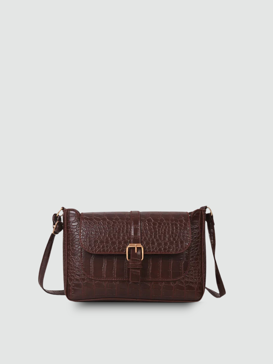Bolsa De Ombro Pequena Marrom Garbo Elsa - Garboza