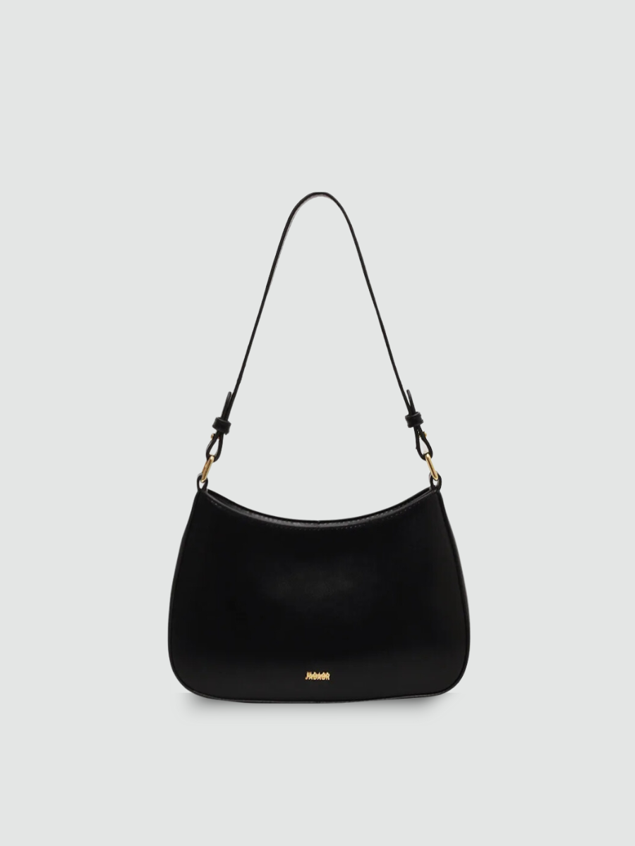 Bolsa de Ombro Pequena Preto Garbo Jade - Garboza