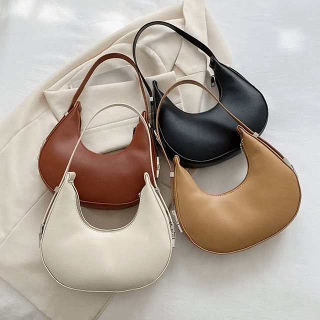 Bolsa De Ombro Pequena Preta Garbo Bruna - Garboza