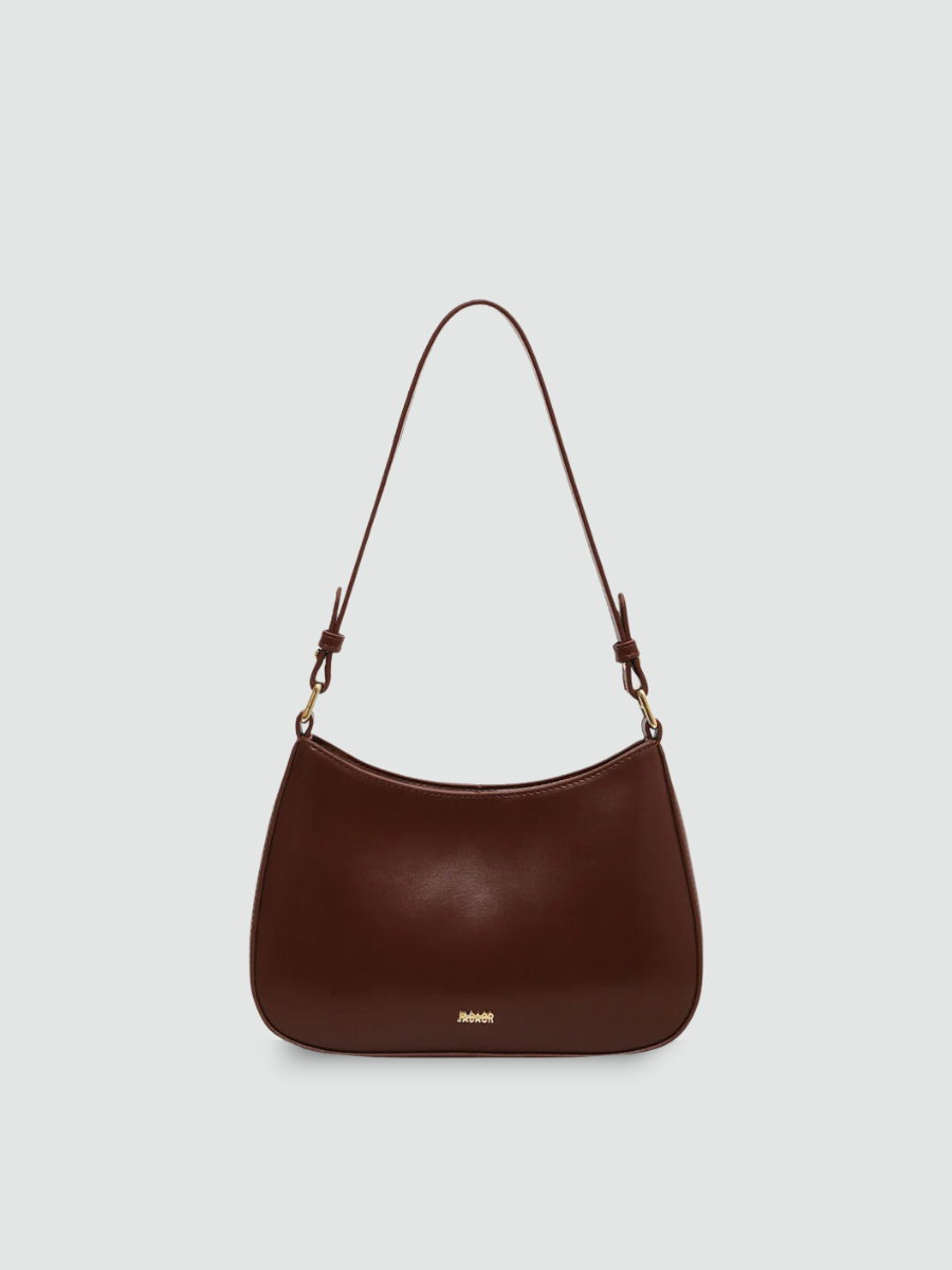 Bolsa de Ombro Pequena Marrom Garbo Jade - Garboza