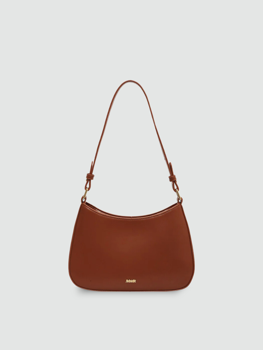 Bolsa de Ombro Pequena Marrom Garbo Jade - Garboza