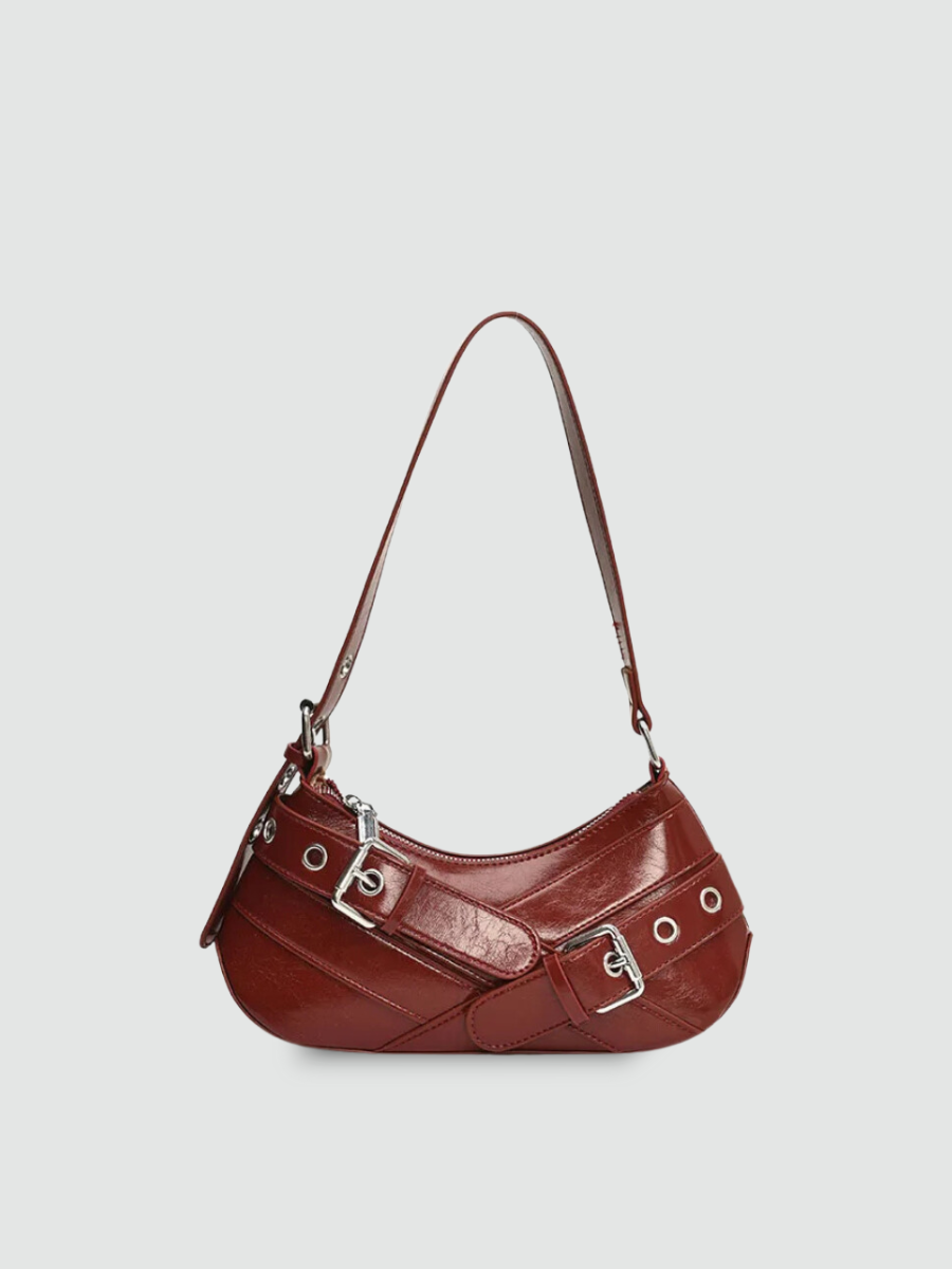 Bolsa de Ombro Pequena Vermelha Garbo Kate - Garboza
