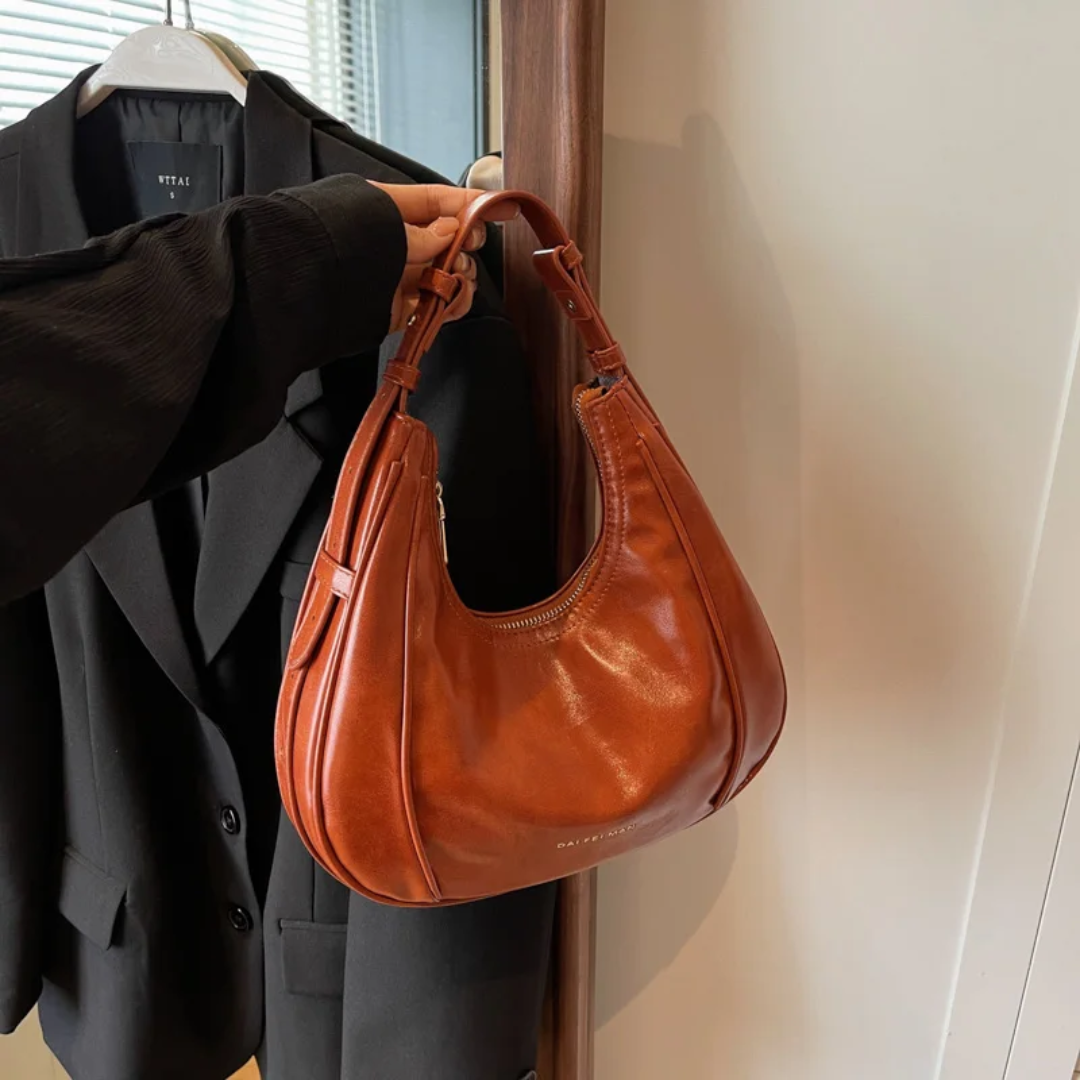 Bolsa Hobo Média Laranja Garbo Gabriela - Garboza