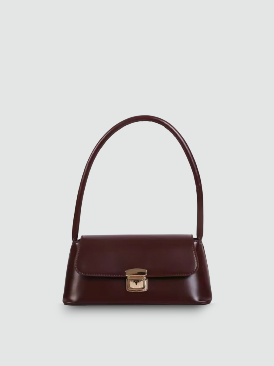 Bolsa De Ombro Pequena Marrom Garbo Mirella - Garboza