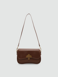 Bolsa De Ombro Pequena Marrom Garbo Safira - Garboza
