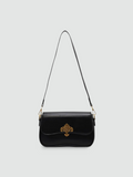 Bolsa De Ombro Pequena Preto Garbo Safira - Garboza