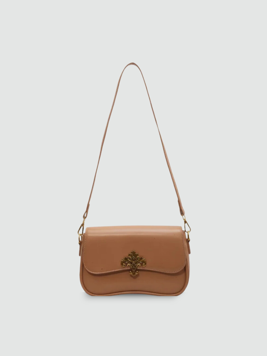 Bolsa De Ombro Pequena Bege Garbo Safira - Garboza