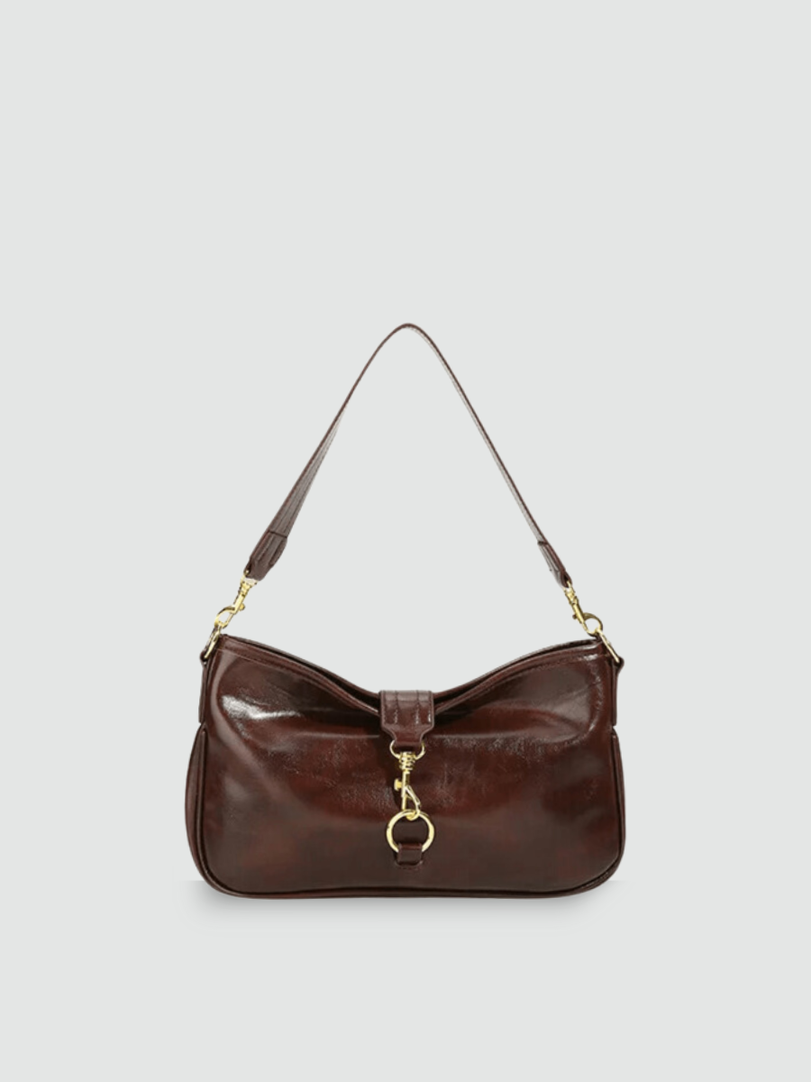 Bolsa Baguete Média Marrom Garbo Mara - Garboza