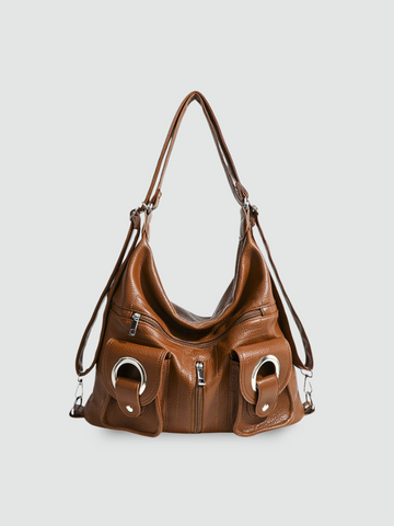 Bolsa Hobo Grande Marrom Garbo Adele - Garboza