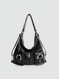 Bolsa Hobo Grande Preta Garbo Adele - Garboza