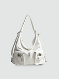 Bolsa Hobo Grande Branca Garbo Adele - Garboza