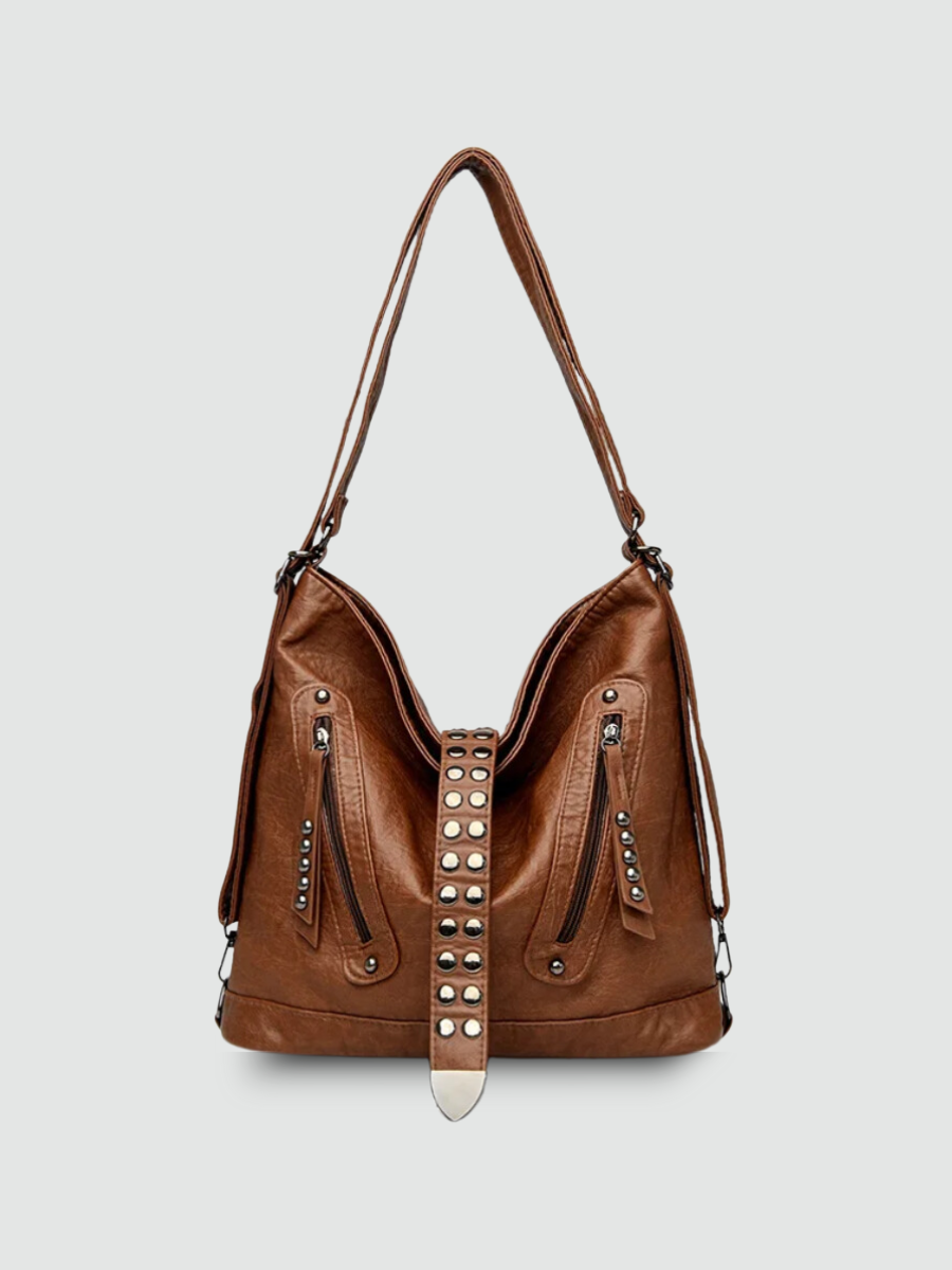 Bolsa Hobo Grande Marrom Garbo Areta - Garboza