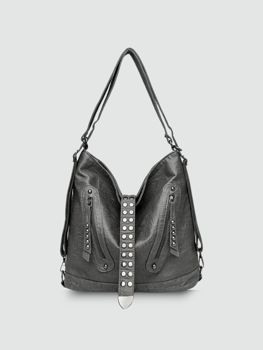 Bolsa Hobo Grande Cinza Garbo Areta - Garboza