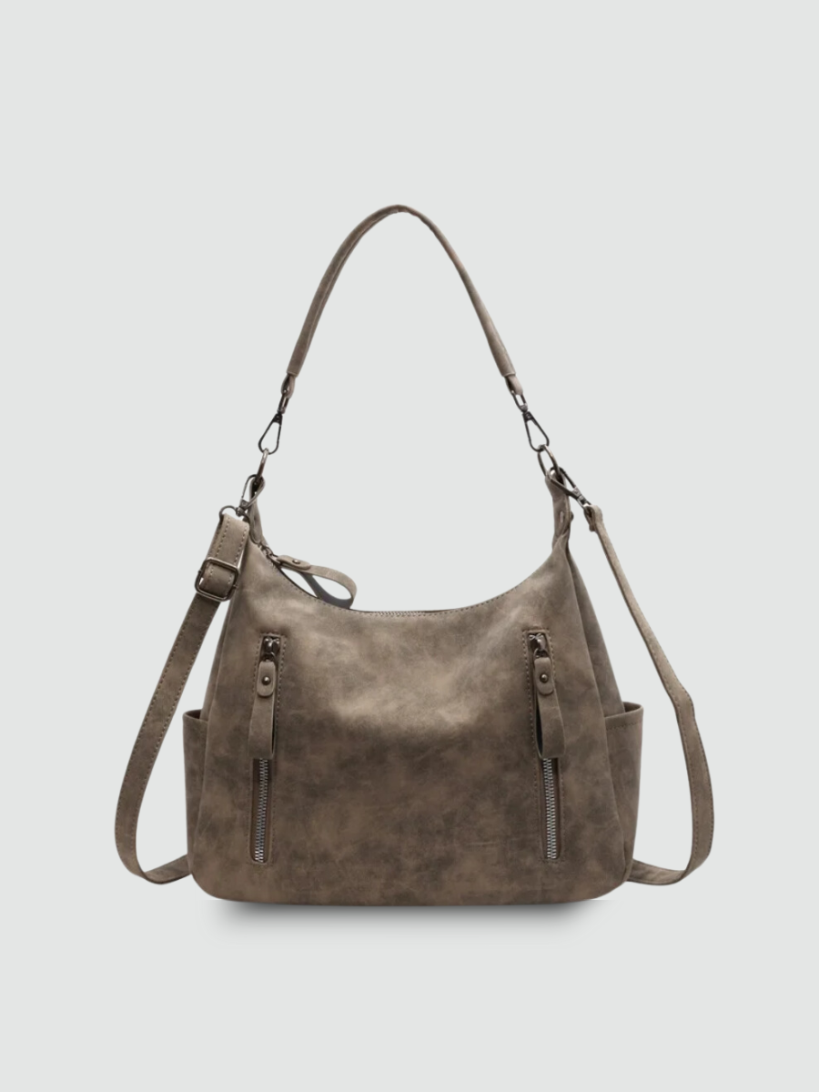 Bolsa Hobo Grande Marrom Garbo Elaine - Garboza