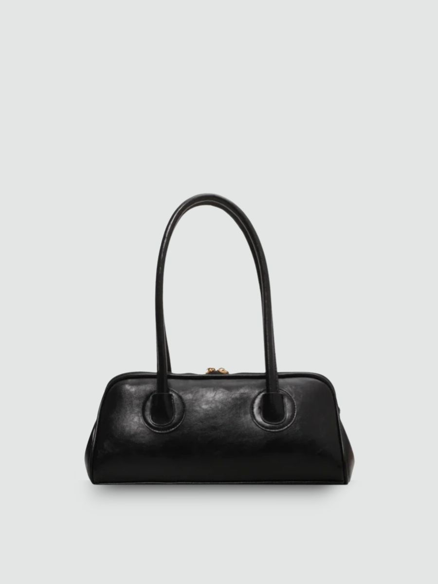 Bolsa Baguete Média Preta Garbo Sage - Garboza