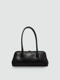 Bolsa Baguete Média Preta Garbo Sage - Garboza