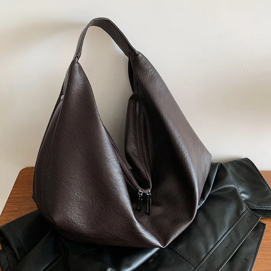 Bolsa Hobo Grande Marrom Garbo Karina - Garboza