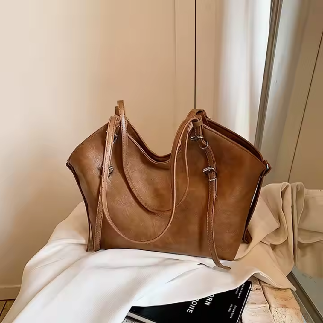 Bolsa Tote Grande Marrom Garbo Betina - Garboza