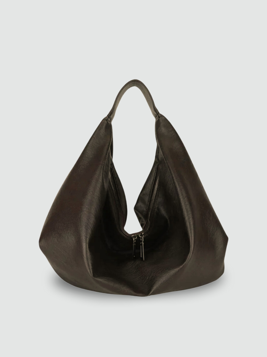 Bolsa Hobo Grande Marrom Garbo Karina - Garboza