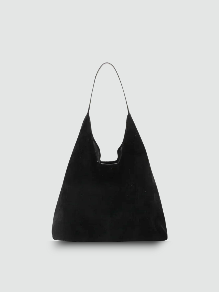 Bolsa Hobo Grande Preto Garbo Roberta - Garboza