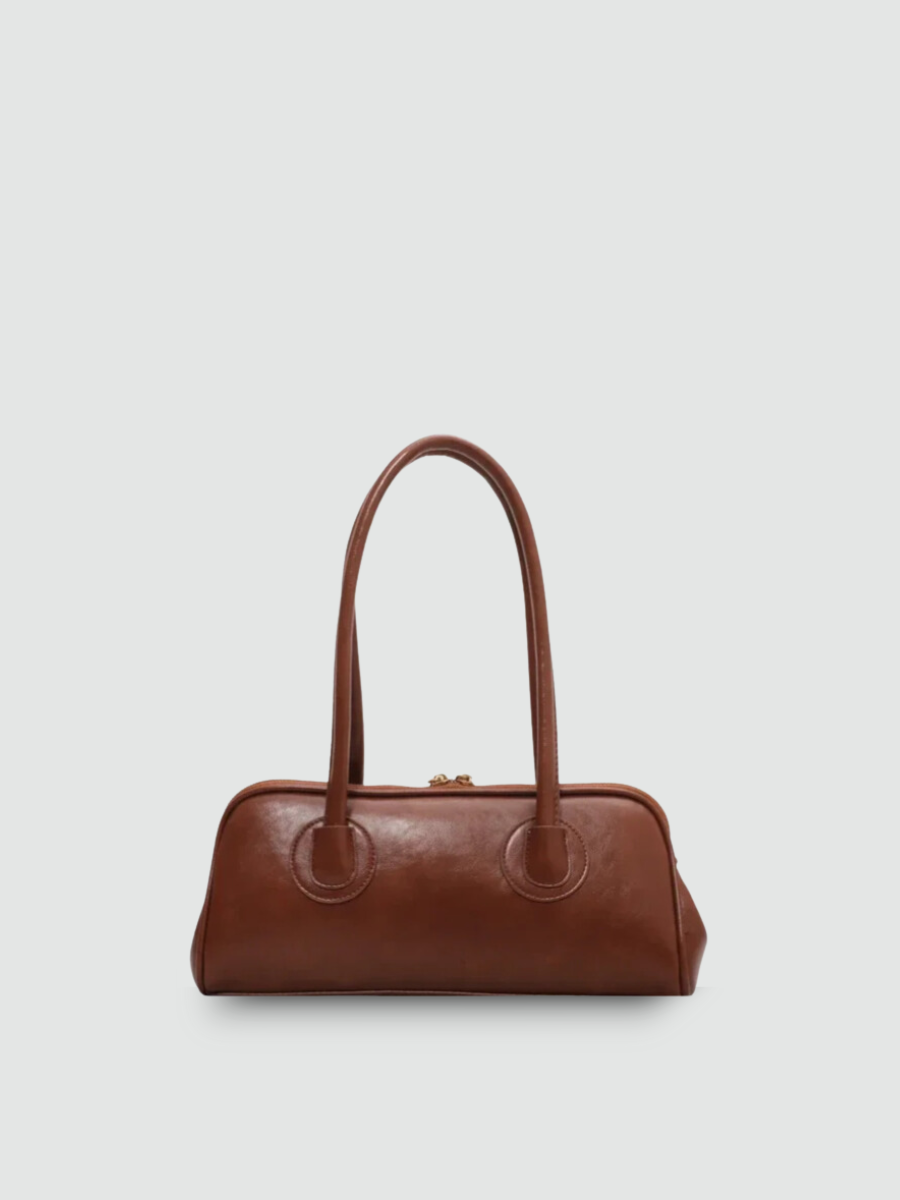 Bolsa Baguete Média Marrom Garbo Sage - Garboza
