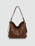 Bolsa Hobo Grande Marrom Garbo Zoe - Garboza