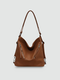 Bolsa Hobo Grande Marrom Garbo Zoe - Garboza