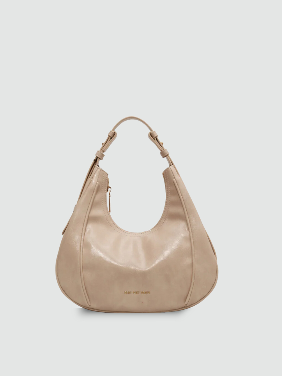 Bolsa Hobo Média Branca Garbo Gabriela - Garboza