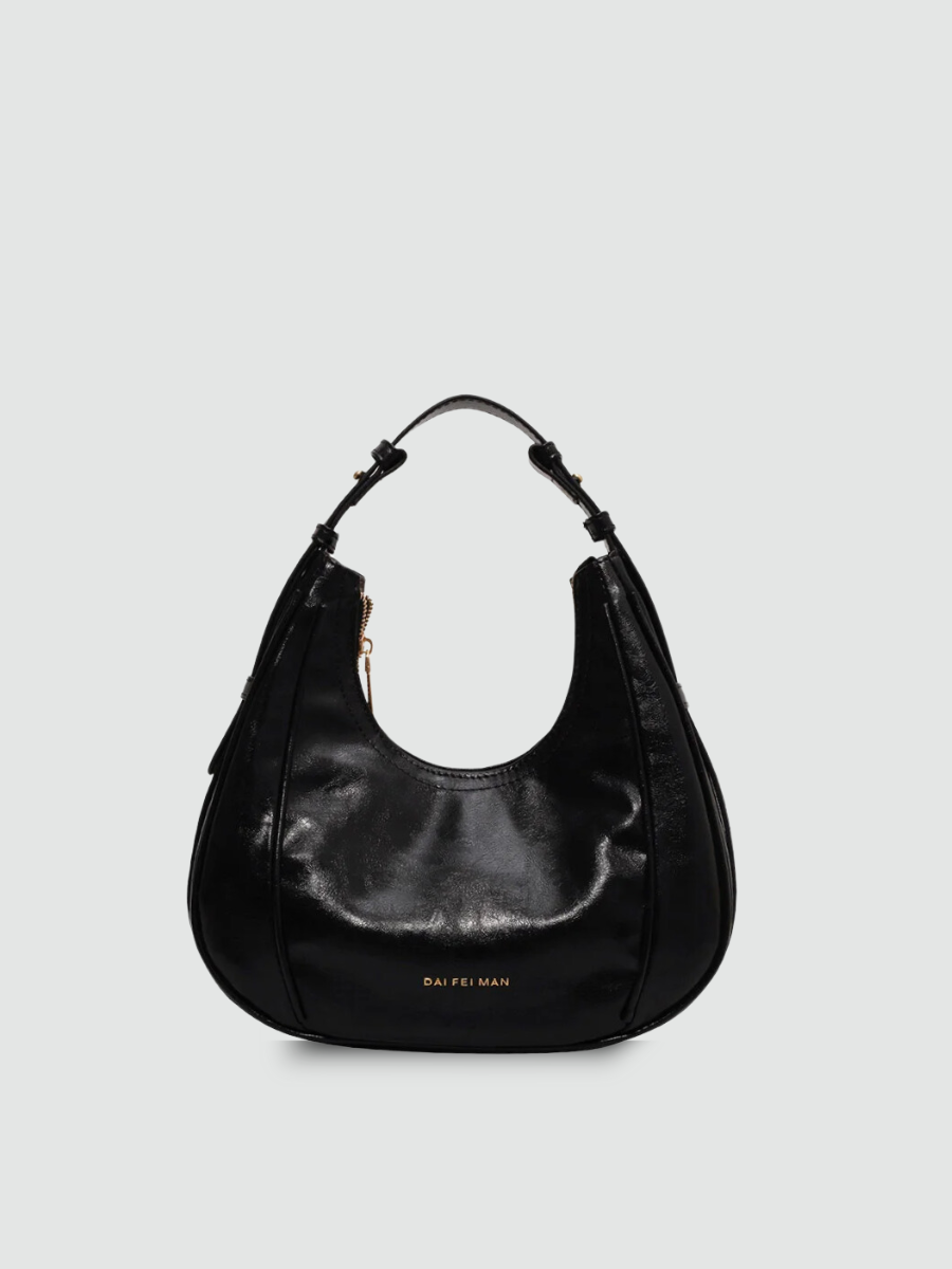 Bolsa Hobo Média Preto Garbo Gabriela - Garboza
