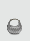 Bolsa Hobo Pequena Prata Garbo Astrid - Garboza