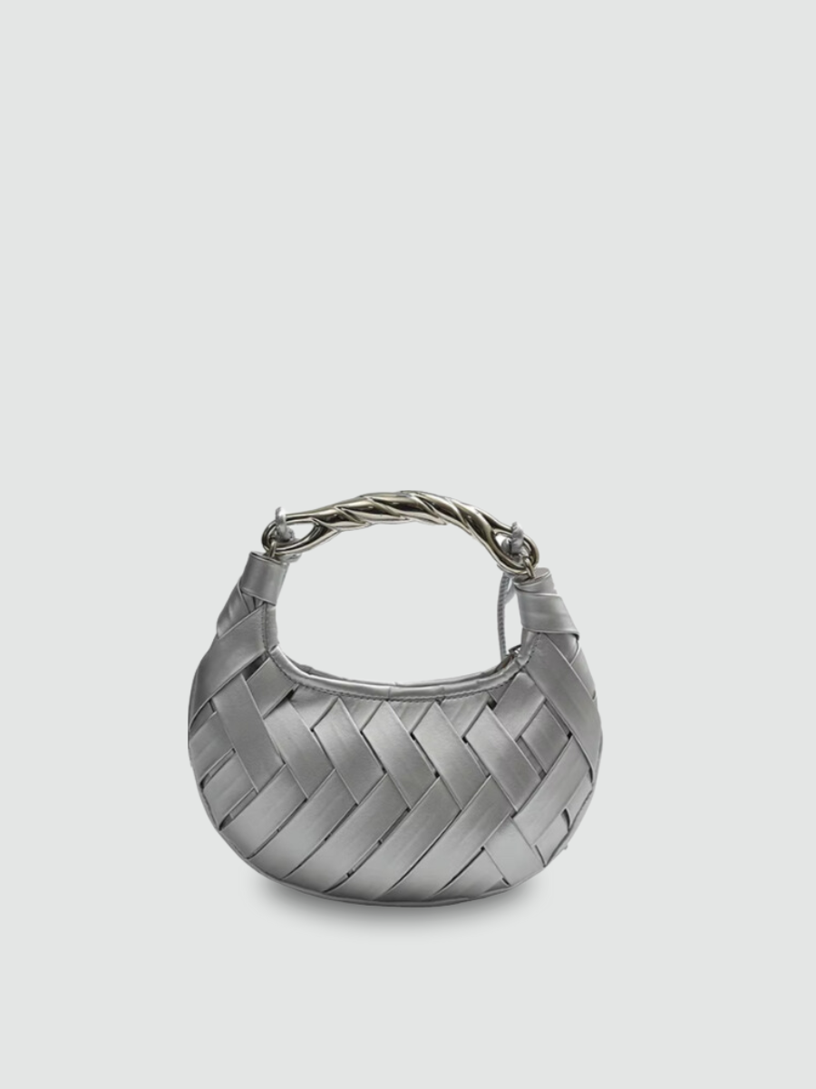Bolsa Hobo Pequena Prata Garbo Astrid - Garboza