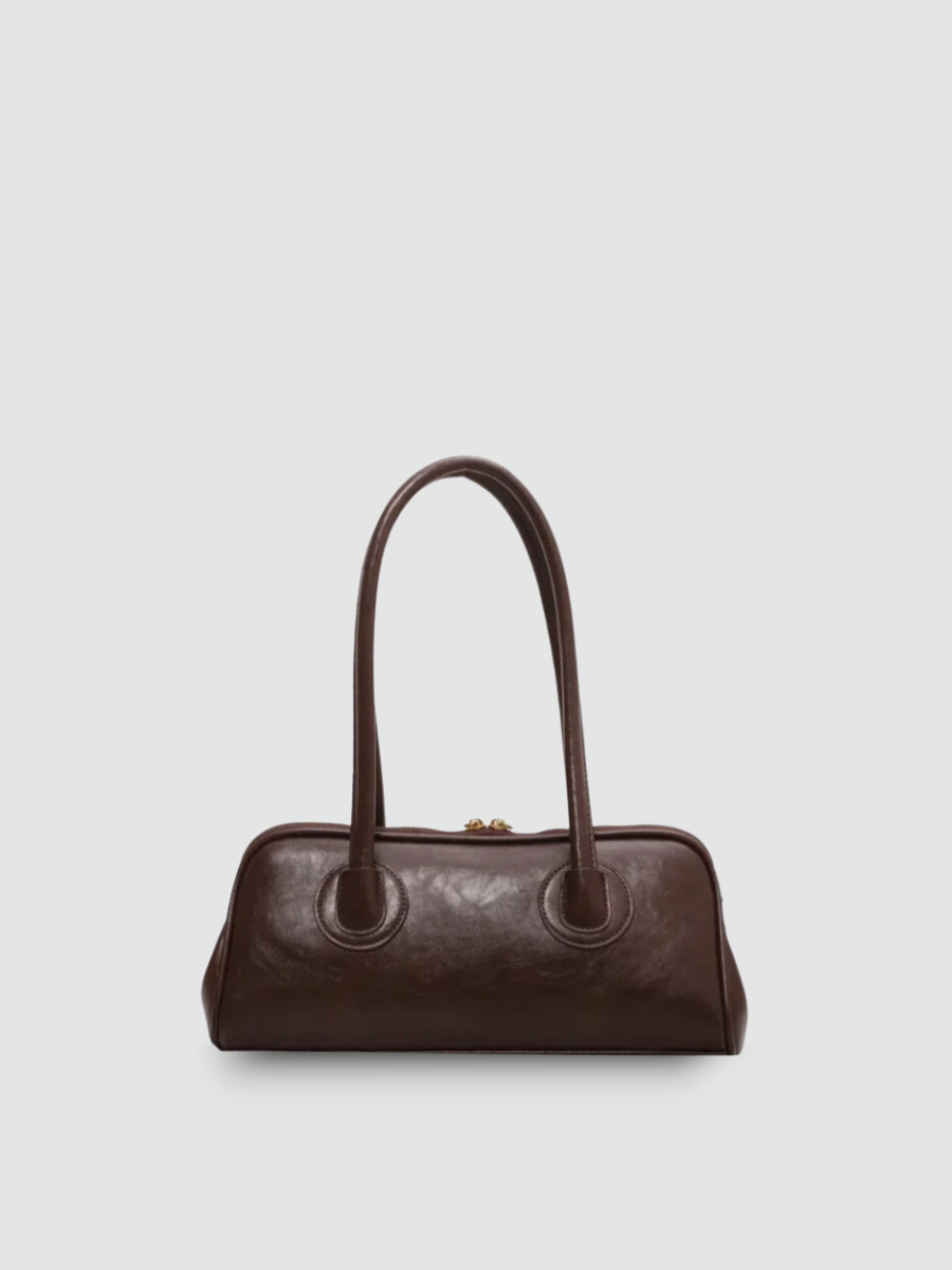 Bolsa Baguete Média Marrom Garbo Sage - Garboza