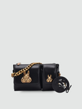 Bolsa Mensageiro Pequena Preto Garbo Wanda - Garboza