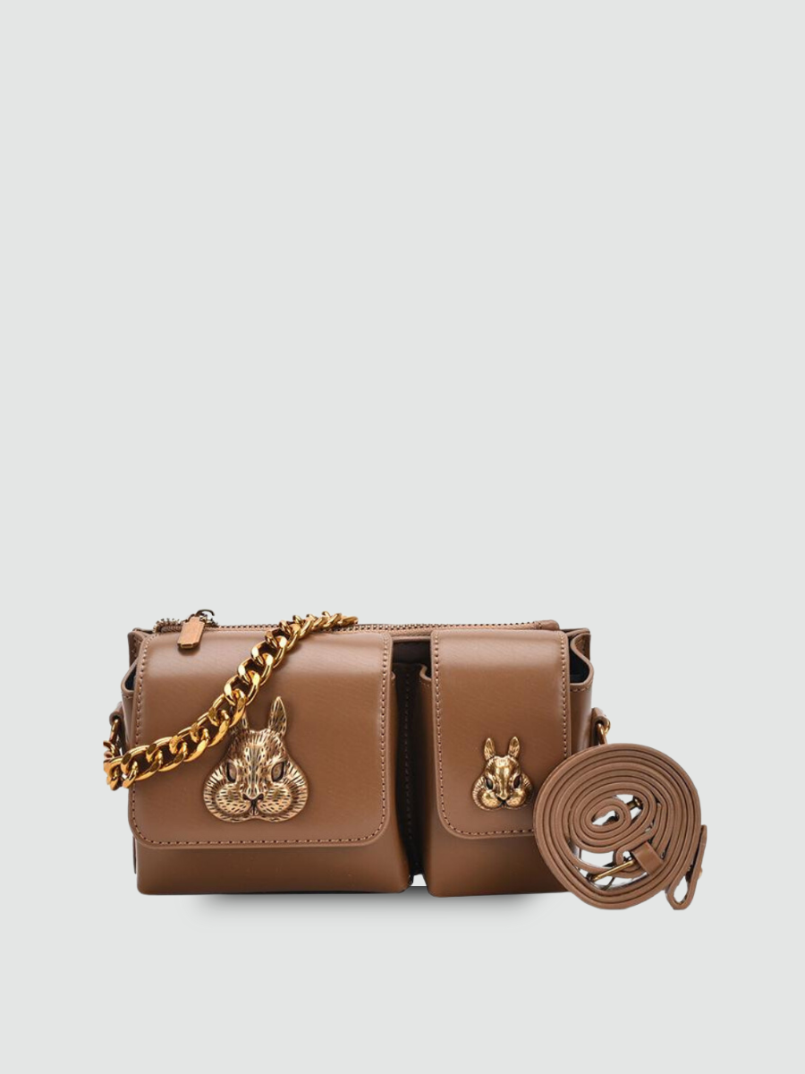 Bolsa Mensageiro Pequena Marrom Garbo Wanda - Garboza