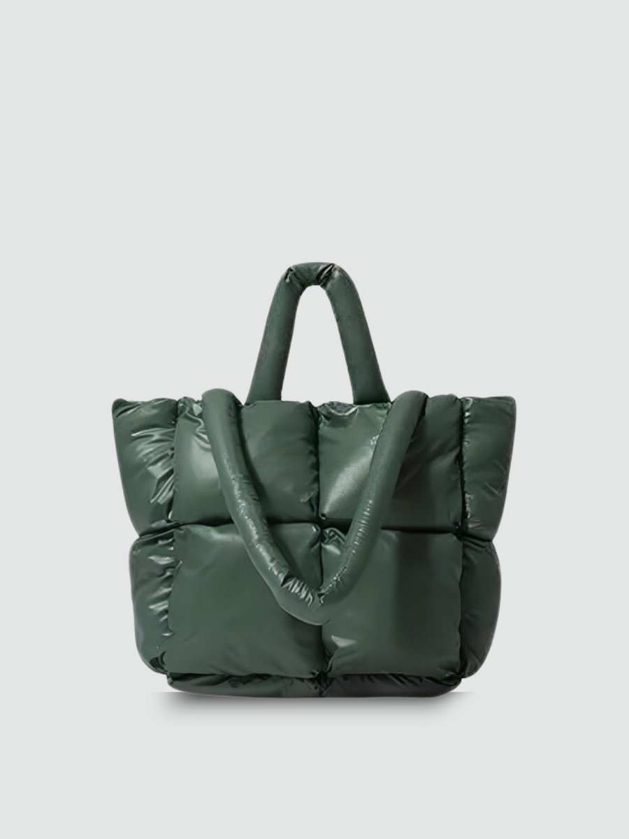 Bolsa Puffer Grande Verde Garbo Mariana - Garboza