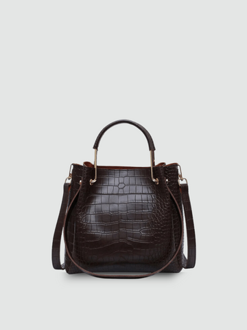 Bolsa Sacola Marrom Garbo Rafaela - Garboza