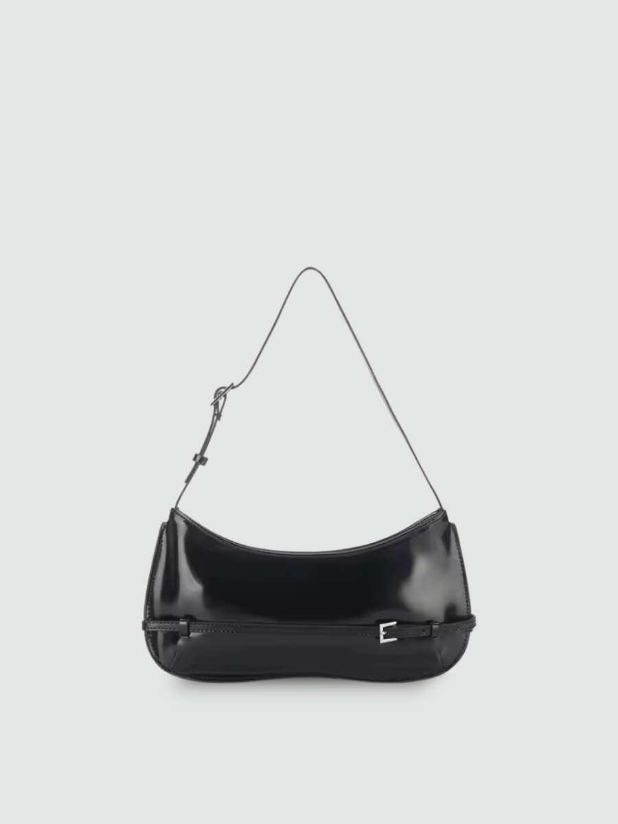 Bolsa Baguete Pequena Preta Garbo Magdalena - Garboza
