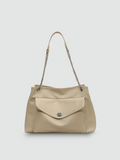 Bolsa Satchel Grande Branco Garbo Ana Laura - Garboza