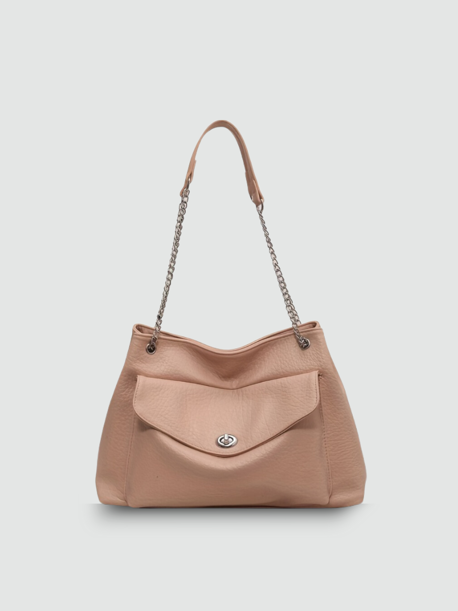 Bolsa Satchel Grande Rosa Garbo Ana Laura - Garboza