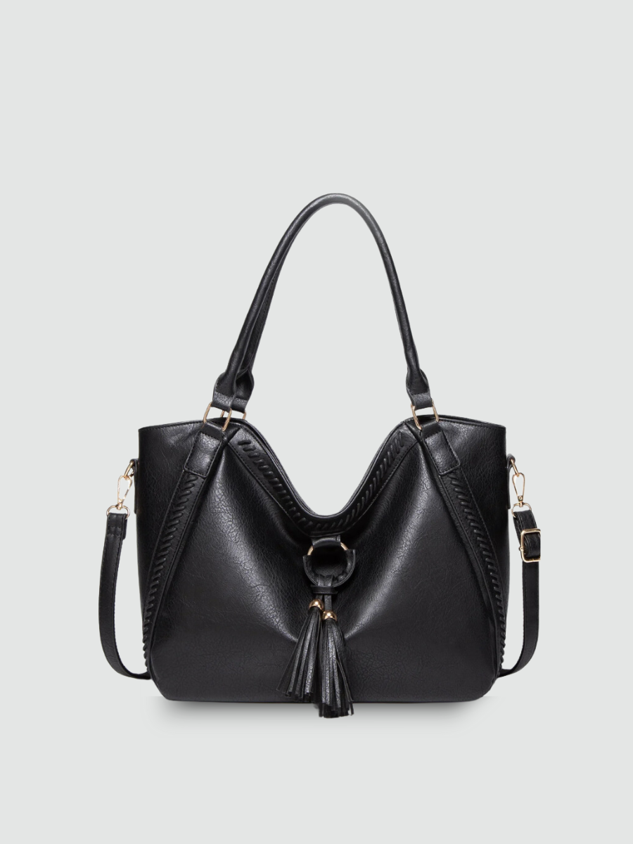Bolsa Satchel Grande Marrom Garbo Thaís - Garboza