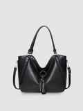 Bolsa Satchel Grande Preta Garbo Thaís - Garboza