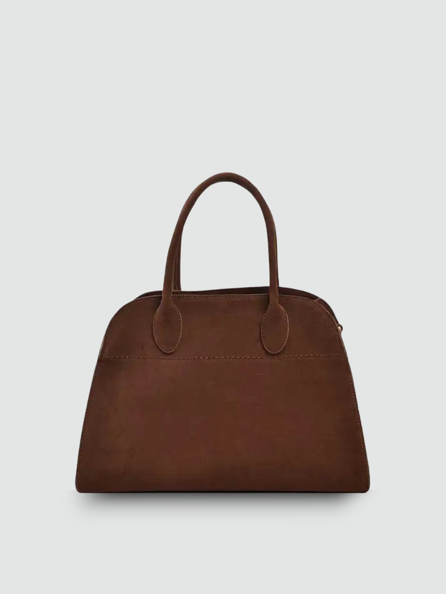 Bolsa Baú Grande Marrom Garbo Claire - Garboza