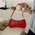 Bolsa Baguete Pequena Vermelha Garbo Magdalena - Garboza