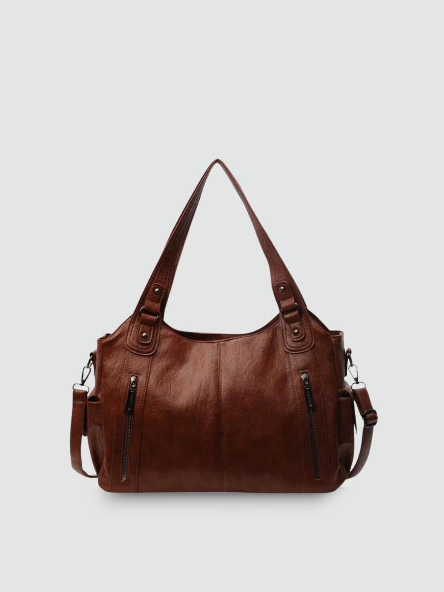 Bolsa Tote Grande Marrom Garbo Marília - Garboza
