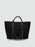 Bolsa Tote Grande Preta Garbo Nicole - Garboza